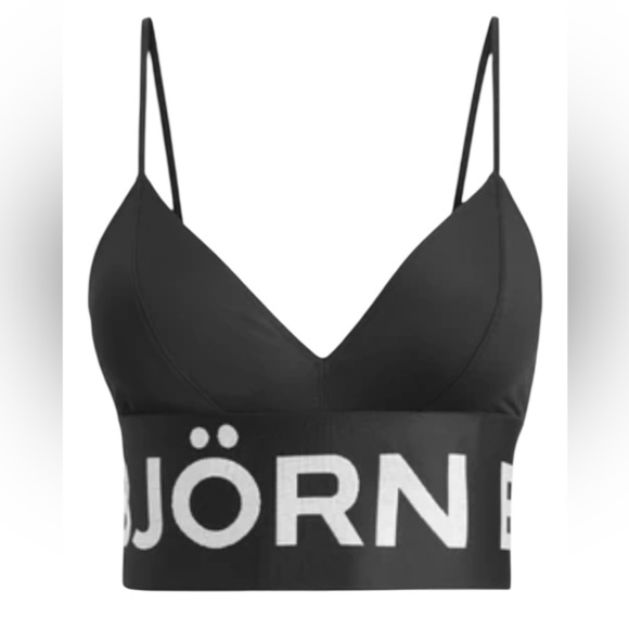 Bjorn Borg Black Logo Bralette - Picture 1 of 10